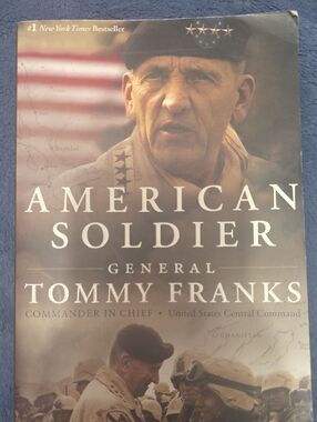 Tommy Franks "American Soldier" Paperback Book - Brown/Tan Cover